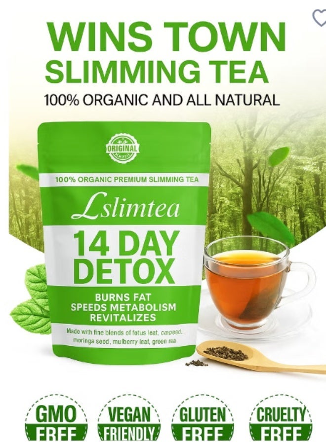 Wins Town Detox Tummy Tea Bags Support Healthy Digestive And Metabolism 14 Bags - Image 4